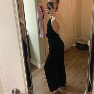 Black backless jumpsuit ANGL